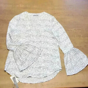 NWT Tart V necked blouse, bell sleeve size S